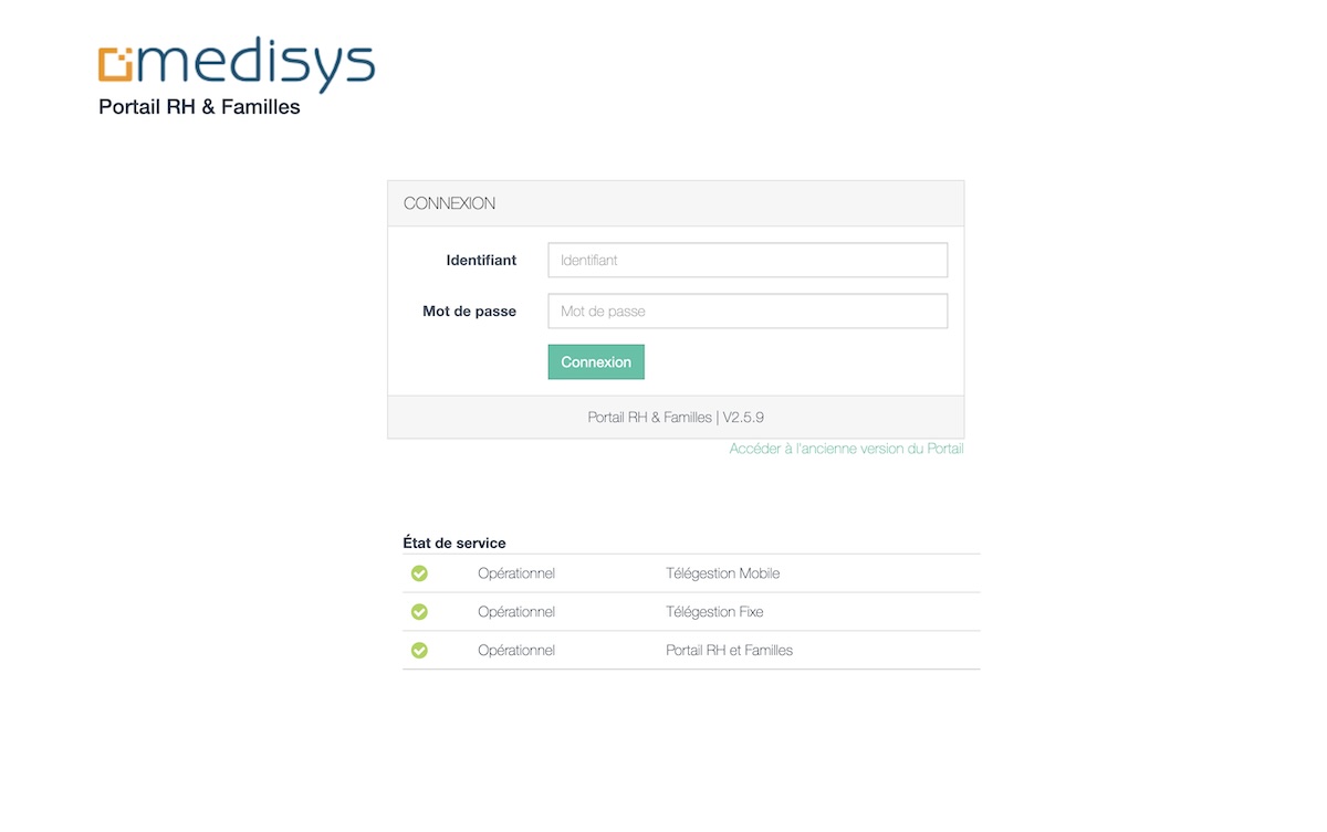 Aplicación MedisysNet V2: portal con espacio personal y planificación de servicios